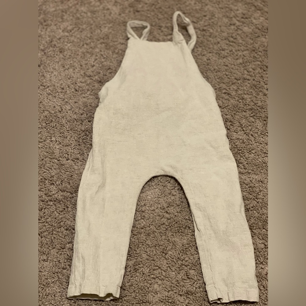 Mebie Baby linen cotton organic overalls